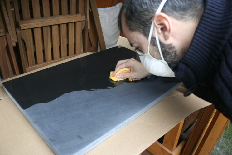 slate oiling